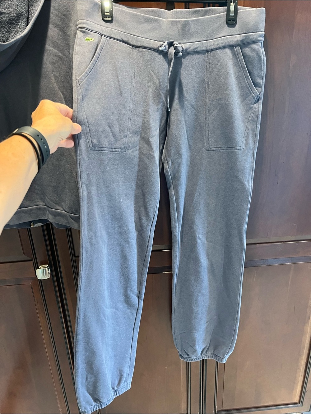 Lacoste Vintage Steel Grey Sport Track Suit Full-Zip Jacket and Pants - 38 (S-M) - Picture 11 of 16